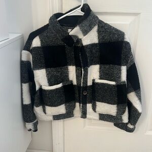 ZARA Plaid Mini Sweater